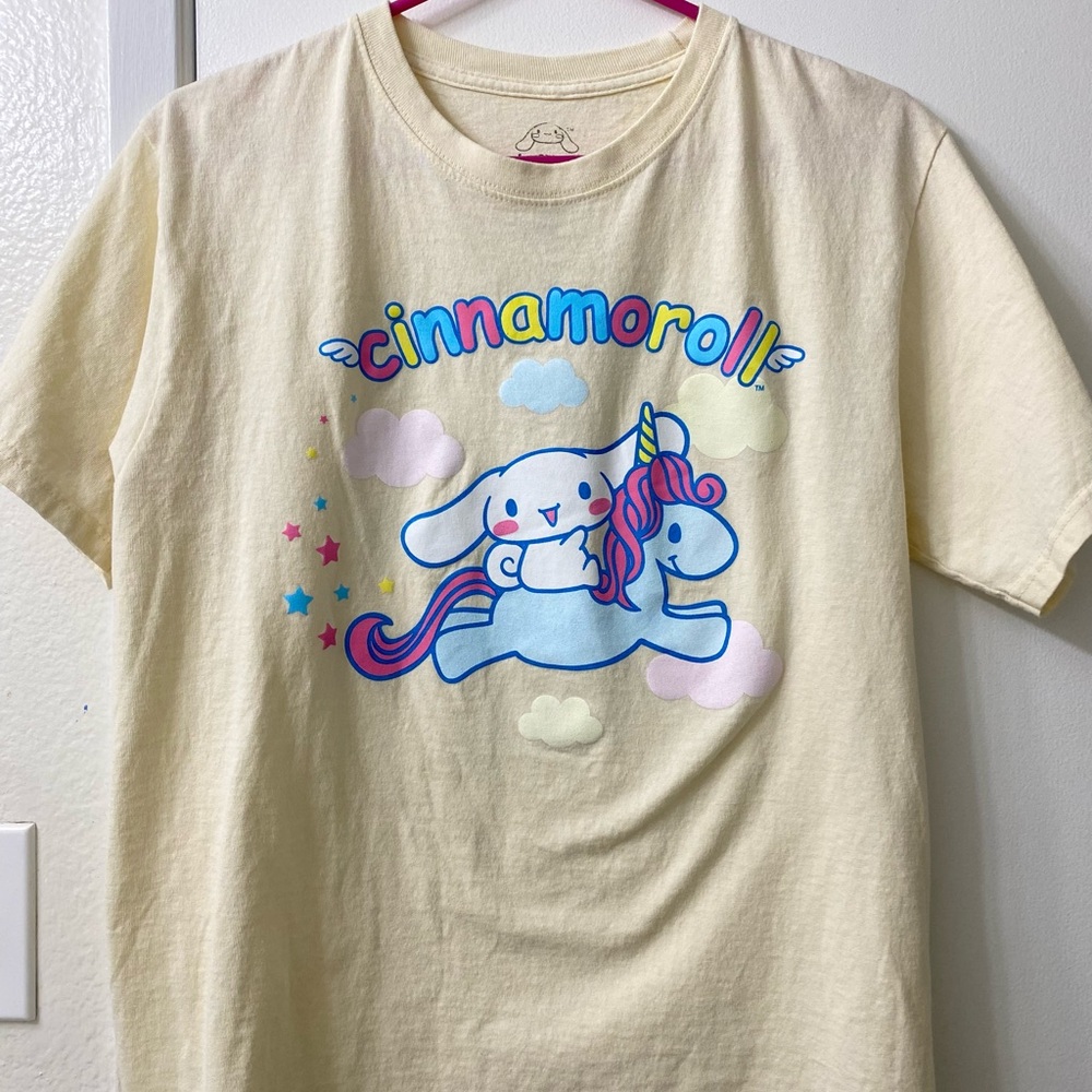 cute sanrio cinnamoroll oversized t-shirt off white